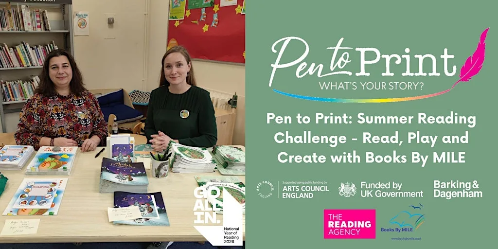 Pen to Print: SRC - Read, Play and Create with Books By MILE at Valence Library