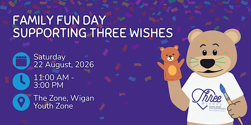Three Wishes Charity Family Fun Day at Wigan Youth Zone