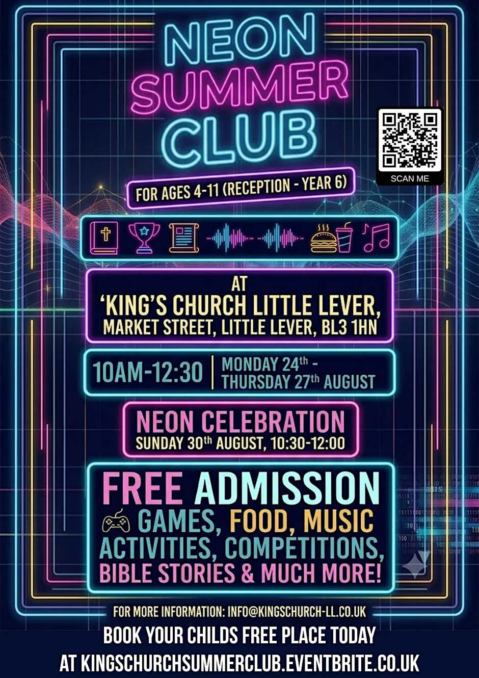 Summer Holiday Club 2026- Primary School Aged Children at King's Church
