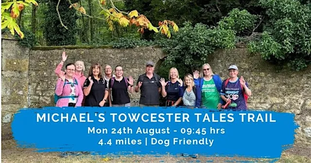 MICHAEL'S TOWCESTER TALES TRAIL | 4.4 MILES | EASY | NORTHANTS at Tove Long Stay Car Park (free parking) Northampton Rd, Towcester