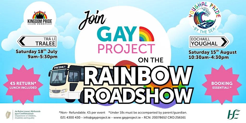 Gay Project: Rainbow Roadshow Youghal Pride By The Sea at 4 South Terrace