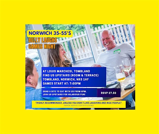 Norwich 35–55s Games Night – No Awkward Small Talk, Just Big Laughs at Louis Marchesi