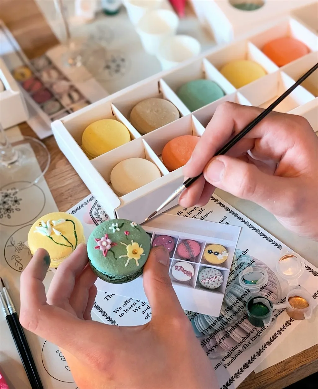 Kids Macaron Decorating Workshop at The English Rose Bakery
