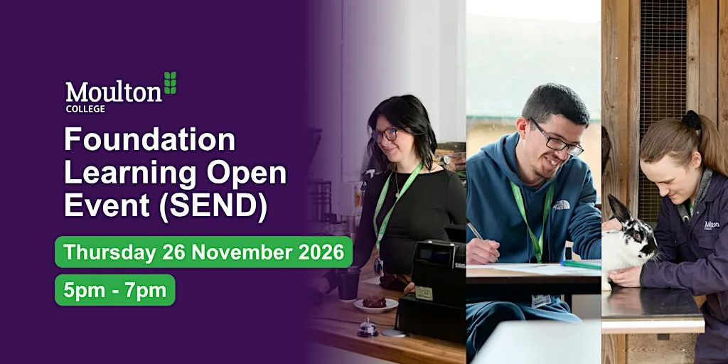 Foundation Learning (SEND) Open Evening - Thursday 26 November 2026