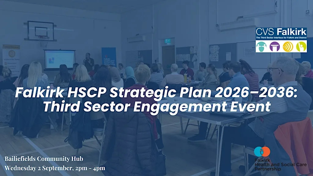 Falkirk HSCP Strategic Plan 2026–2036: Third Sector Engagement Event at Bailliefields Community Hub