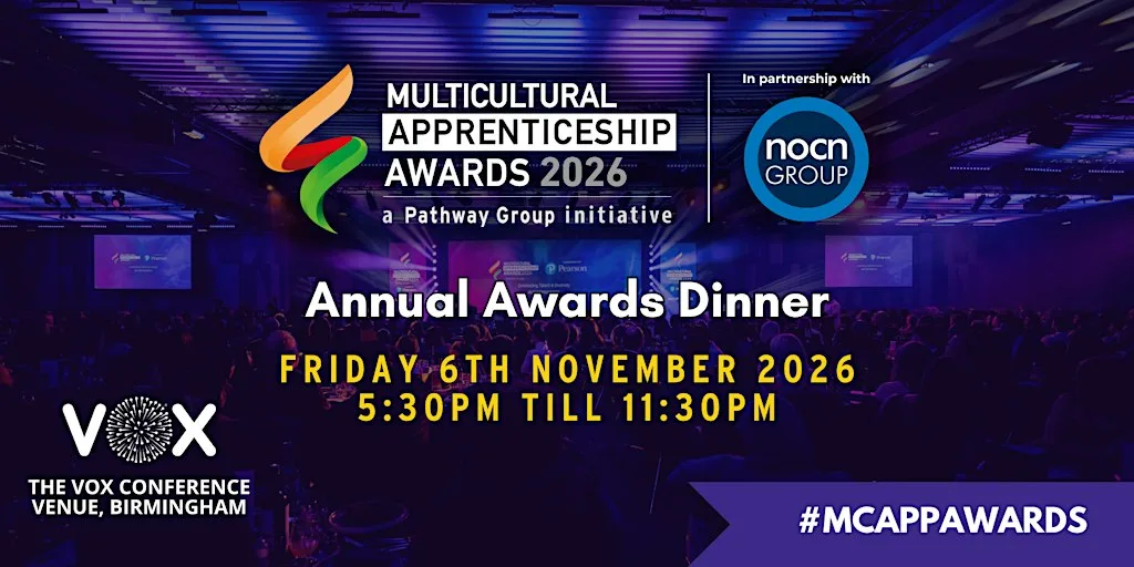 Multicultural Apprenticeship Awards 2026 in partnership with NOCN