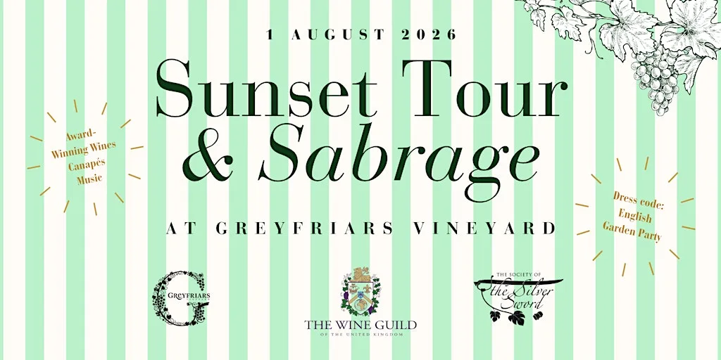 Sunset Tour and Sabrage at Greyfriars Vineyard