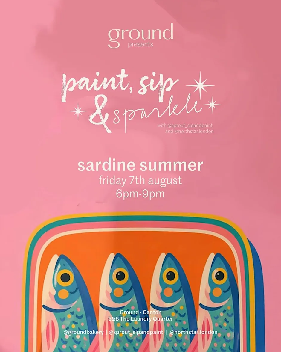 Sip, paint and sparkle at Ground Bakery