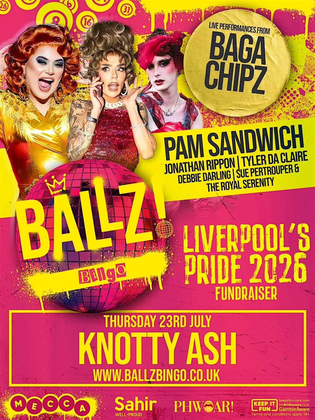 BALLZ! Bingo - Liverpool Pride Fundraiser, Knotty Ash at Mecca Bingo Knotty Ash