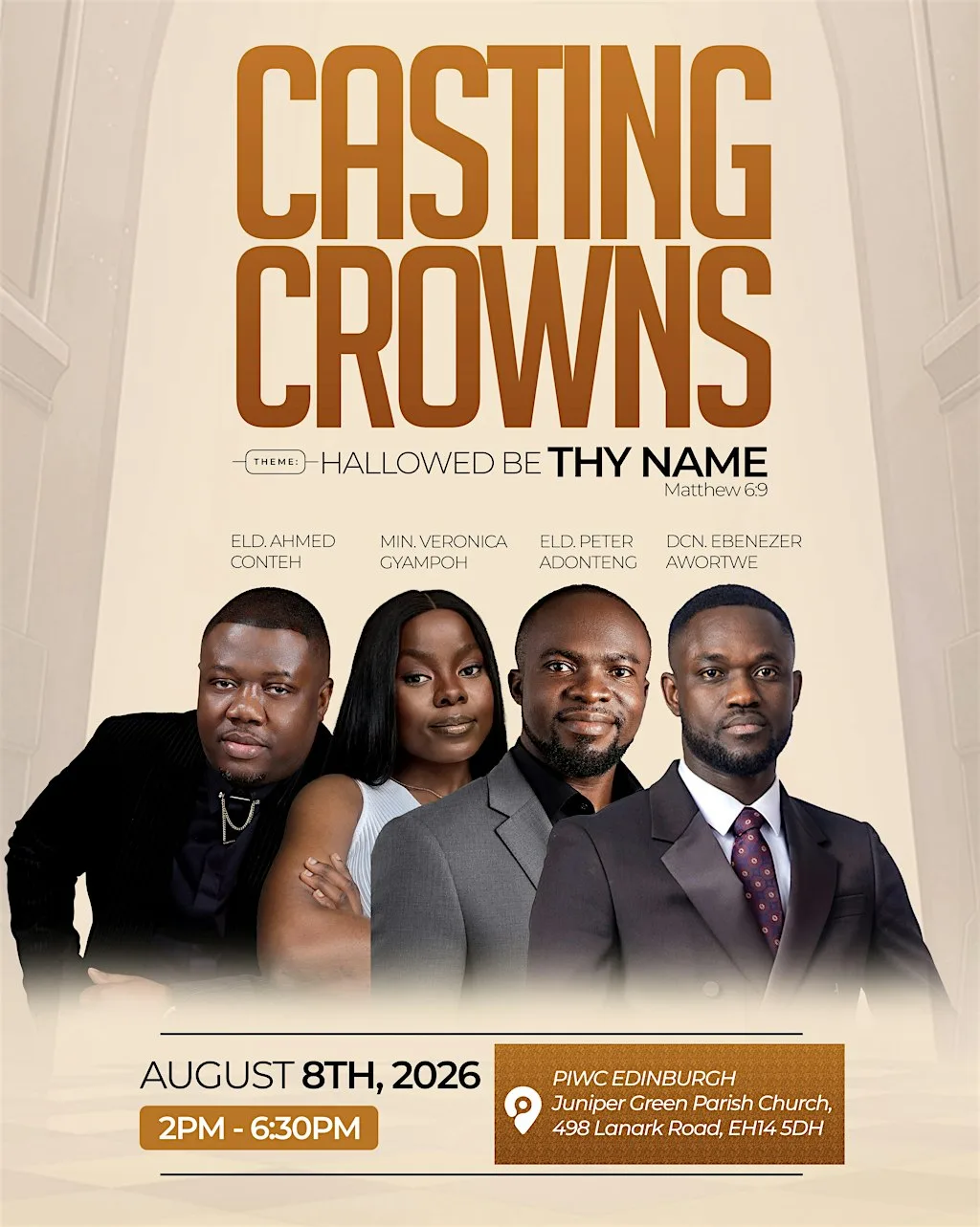 PIWC Edinburgh - Casting Crowns 2026 at Juniper Green