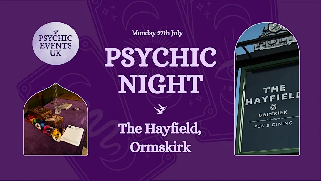 PSYCHIC READINGS NIGHT Monday 27th July, The Hayfield