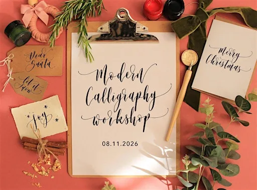 Christmas Cards - Beginners Dip Pen Calligraphy Workshop