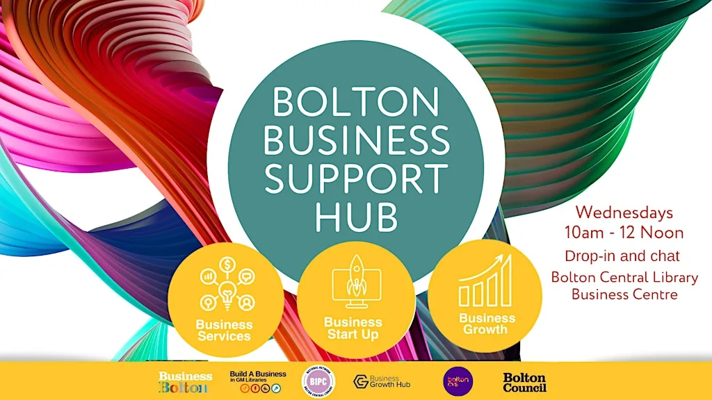 Drop-in Business Support Hub at Bolton Central Library