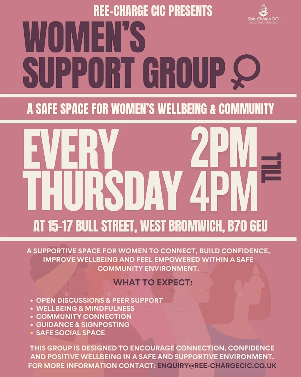 Women's Support Group at Ree-Charge CIC