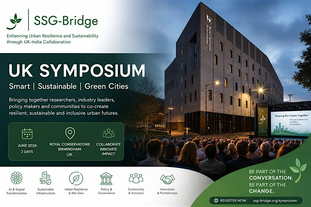 SSG-Bridge Symposium: Enhancing Urban Resilience and Sustainability at Royal Birmingham Conservatoire