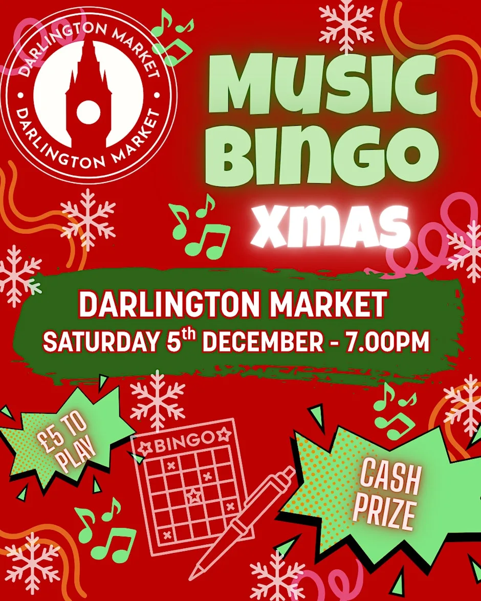 Music Bingo- Christmas Through The Decades at Darlington Market