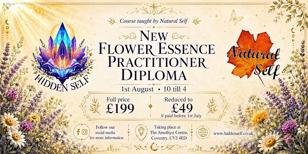 Hidden Self Flower Essence Therapist Practitioner Diploma at The Amethyst Centre