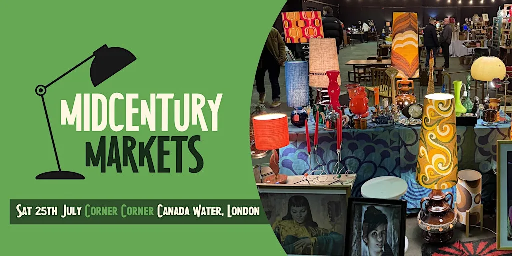 London: Canada Water Midcentury Home Market at Corner Corner