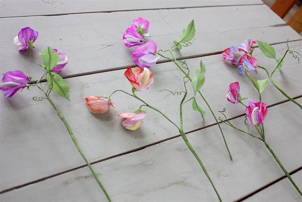 Create a Paper Sweet Pea Workshop at Sunny Bank Mills Gallery