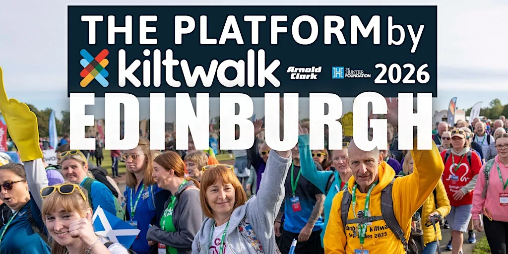 Edinburgh Kiltwalk Platform 2026 at GTG Edinburgh