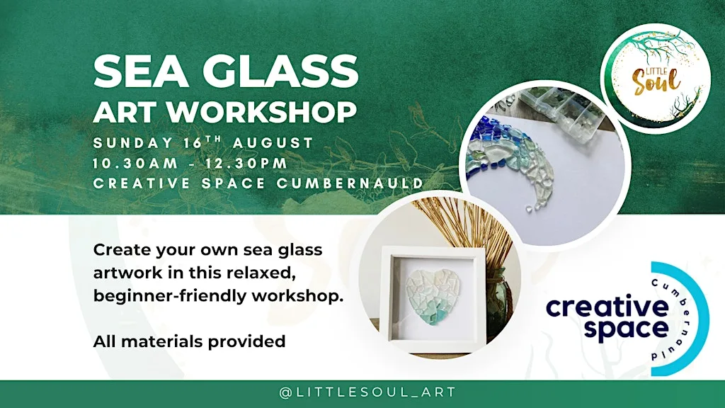Sea Glass Art Workshop at Creative Space Cumbernauld