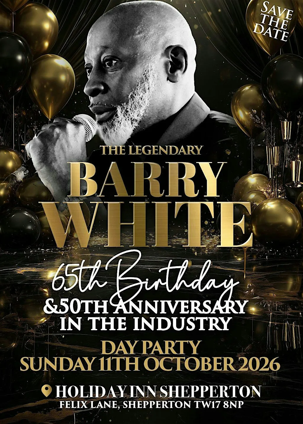 BARRY WHITE'S 65th BIRTHDAY & 50 YEARS IN THE INDUSTRY