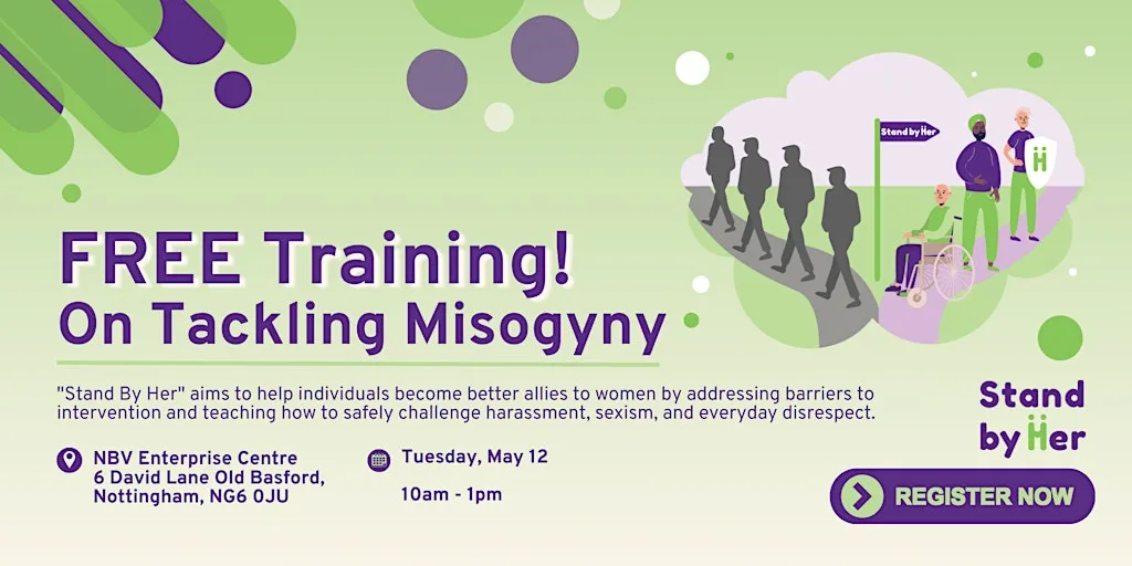 FREE Training on Tackling Misogyny and Sexism - Stand By Her at NBV Enterprise Centre