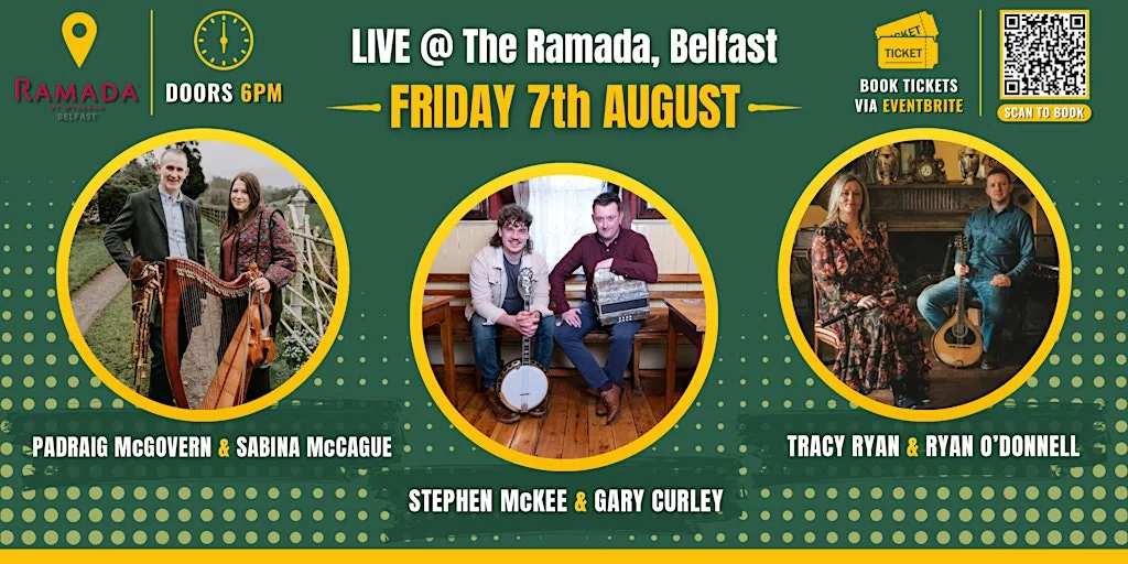 3 ALBUMS | 3 DUOS | 1 CHUNKY GATHERING at Ramada by Wyndham - Belfast City Centre