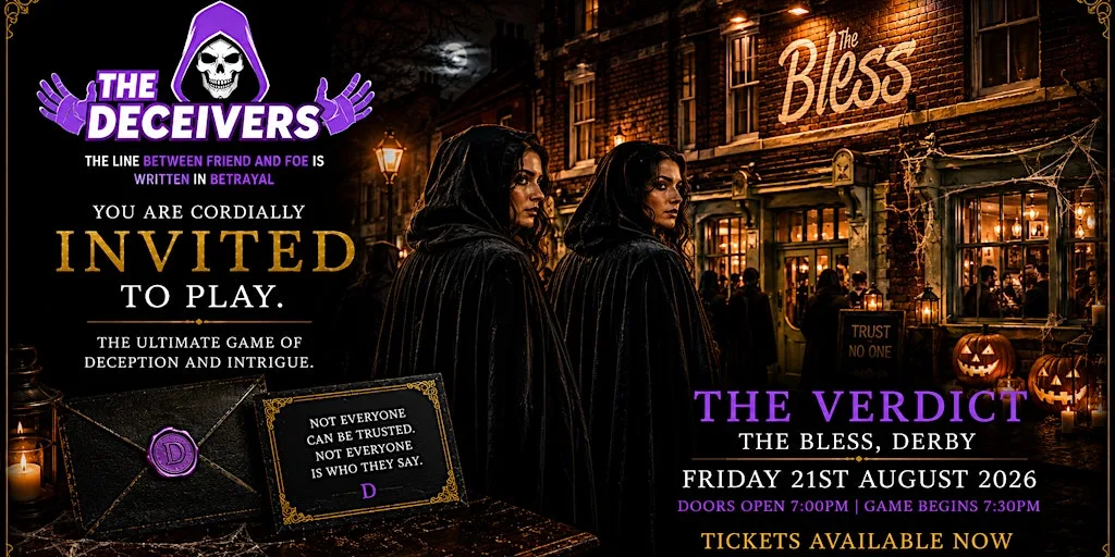 The Deceivers – A Live Traitors-Style Immersive Game Night at The Bless
