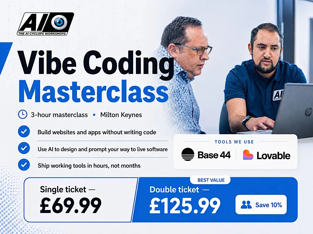 Vibe Coding Masterclass at Selwyn Grove