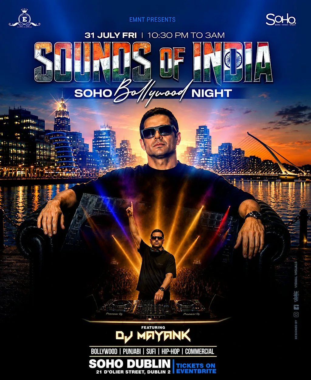 SOUNDS OF INDIA: Bollywood Night @ SoHo Main Room
