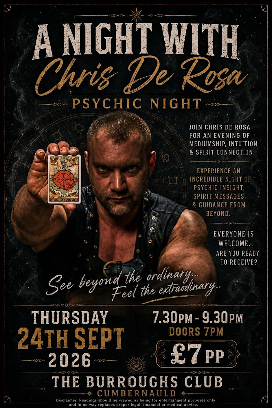 Psychic night with Chris De Rosa at Burroughs Sports & Social Club