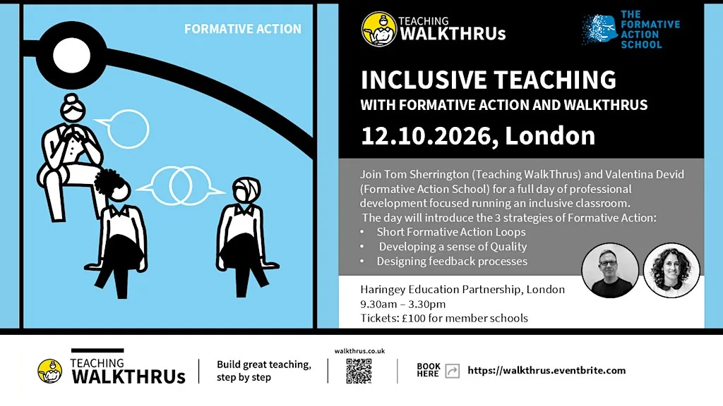 Inclusive Classrooms with Formative Action and Teaching WalkThrus