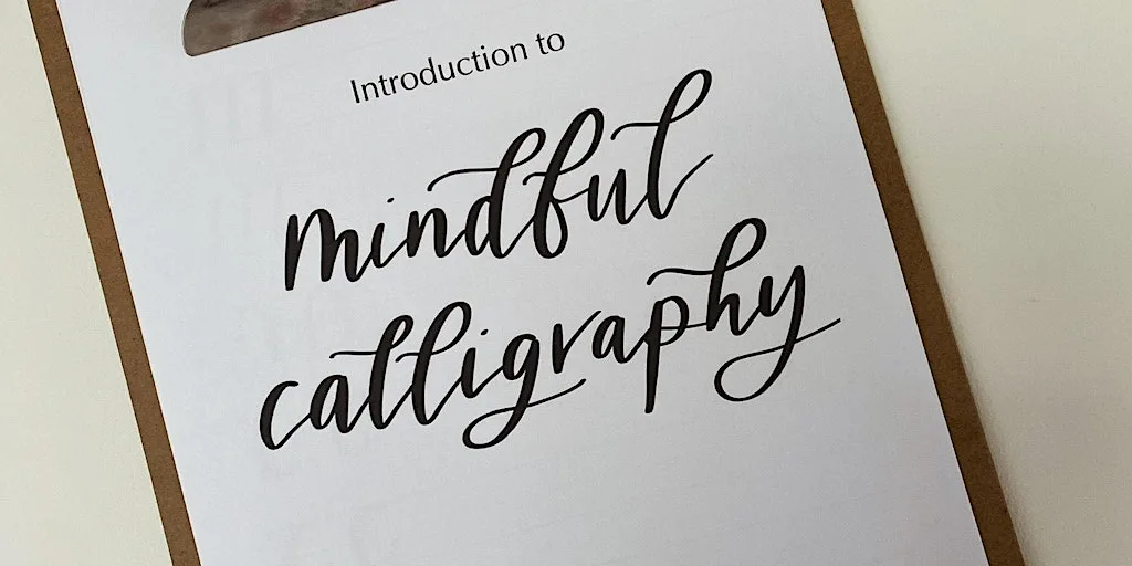 Mindful Calligraphy Workshop at Chirpy