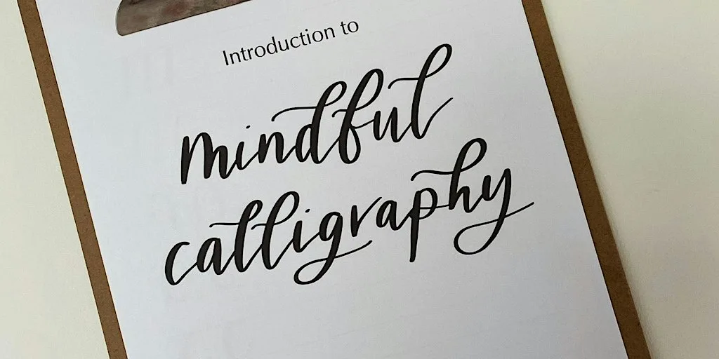 Mindful Calligraphy Workshop at Chirpy