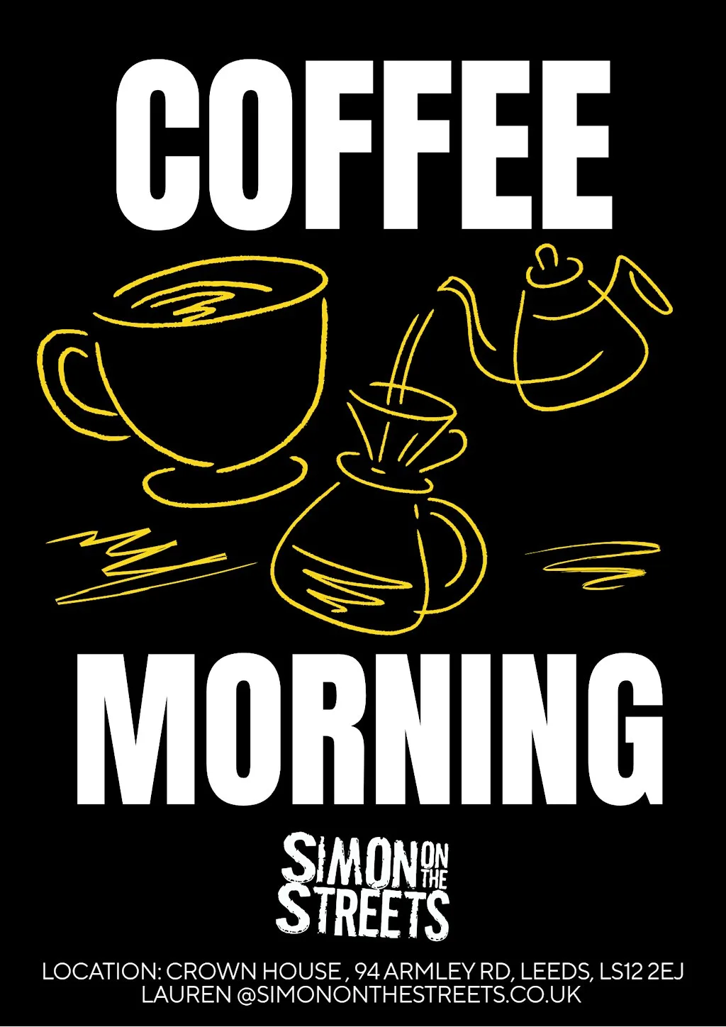 Charity Coffee Morning - Simon on the Streets at Crown House