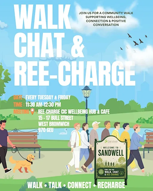 Walk, Chat & REE-CHARGE – Community Wellbeing Walk at Ree-Charge CIC