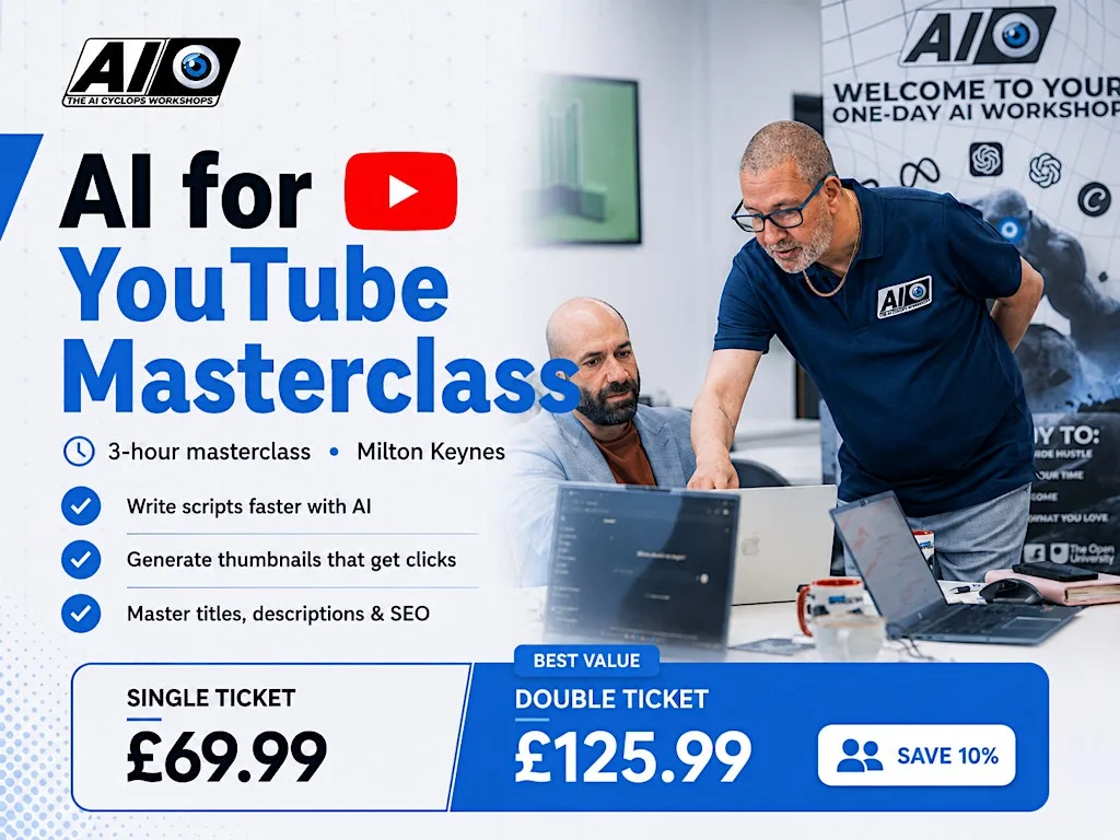 AI for YouTube Masterclass at Selwyn Grove