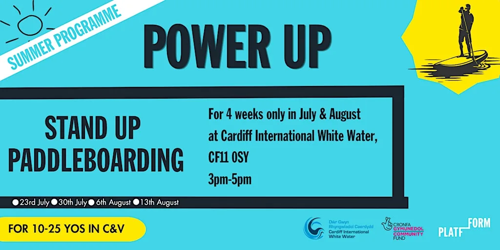 Power Up Summer Programme: Stand Up Paddleboarding (for 10-25YOs) at Cardiff International White Water