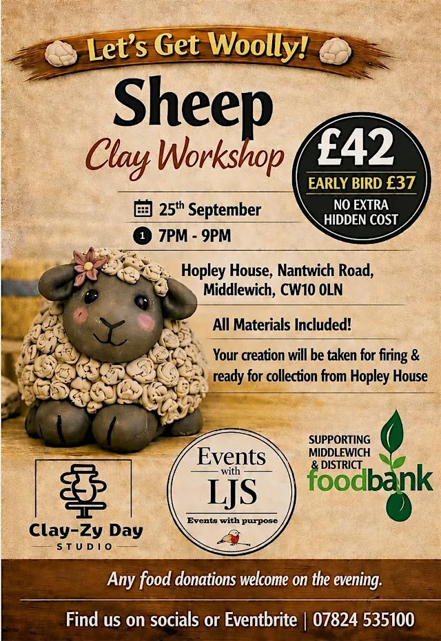 Sheep Clay Workshop at Hopley House