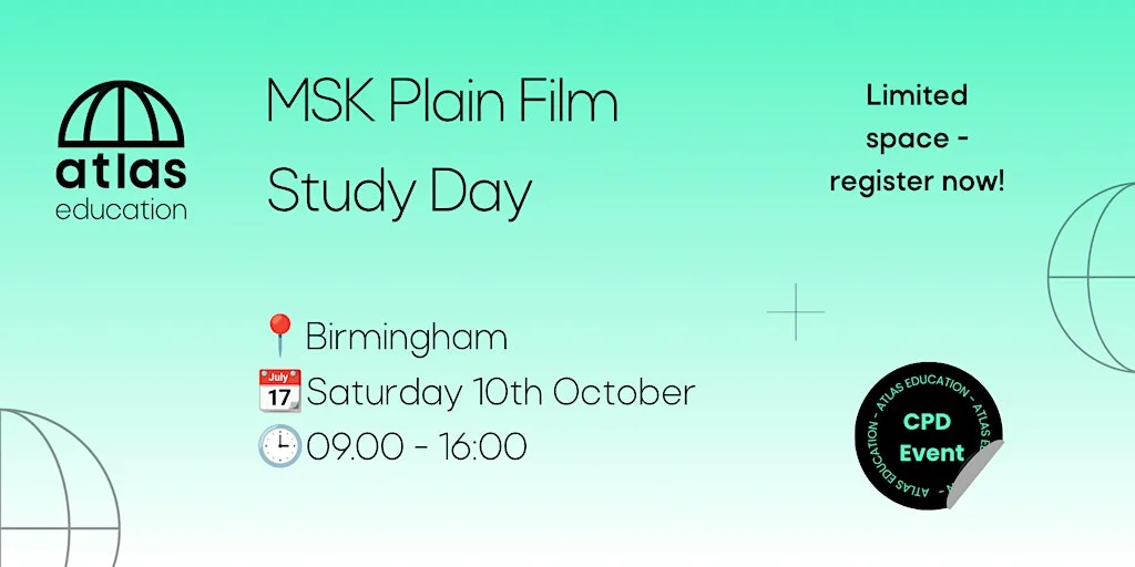 MSK Plain Film Study Day at Edgbaston Park Hotel and Conference Centre
