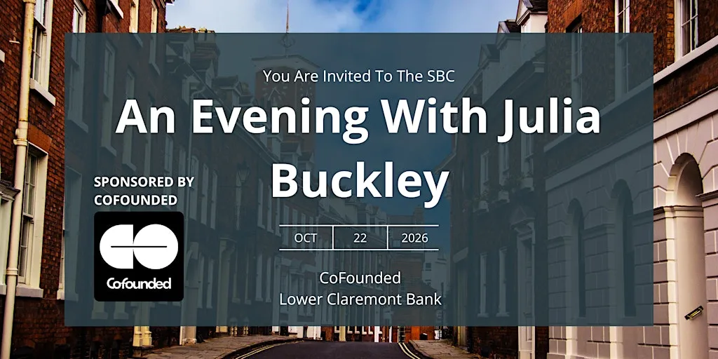 A Business Evening at Cofounded with Julia Buckley at Co-Founded