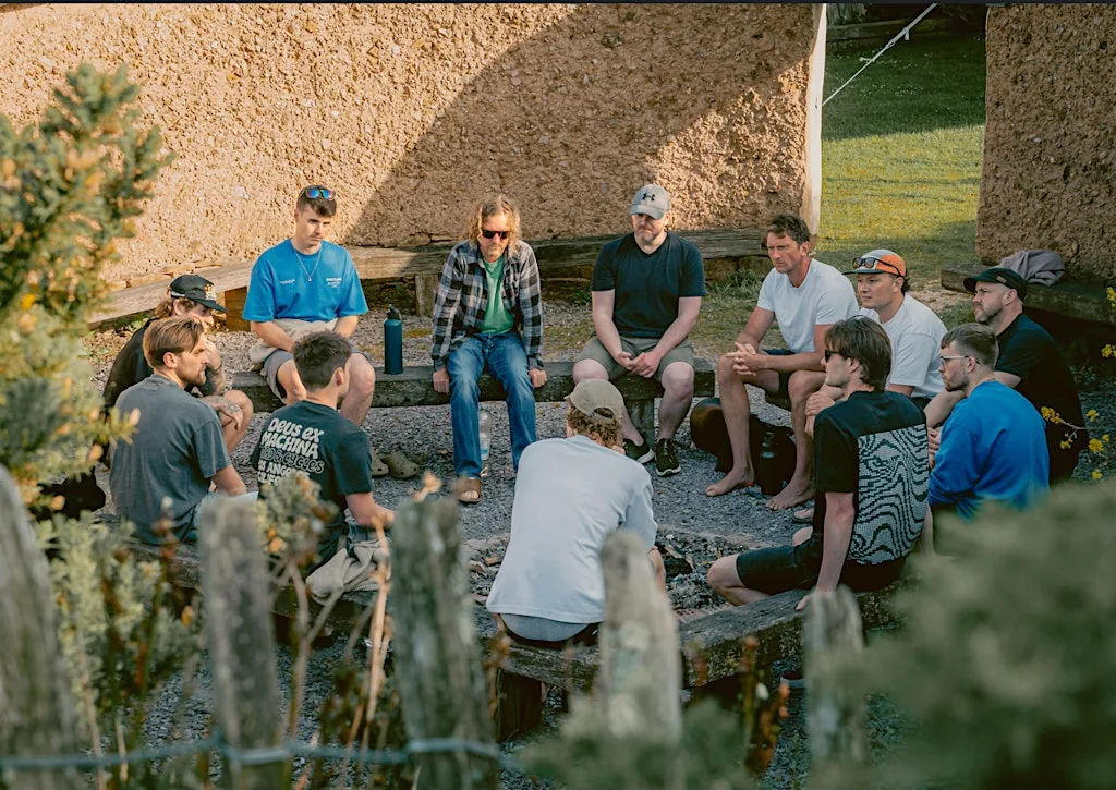 4-Day Men's Surf Retreat in Croyde | Surf, Yoga, Sauna & Community at Cherry Tree Farm Campsite
