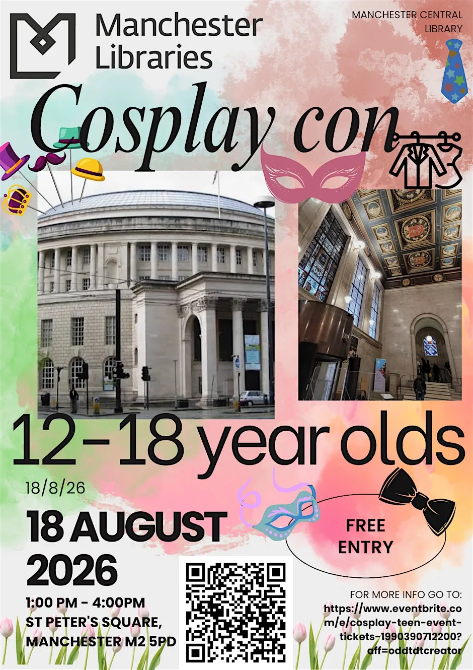 Cosplay Teen event at Manchester Central Library