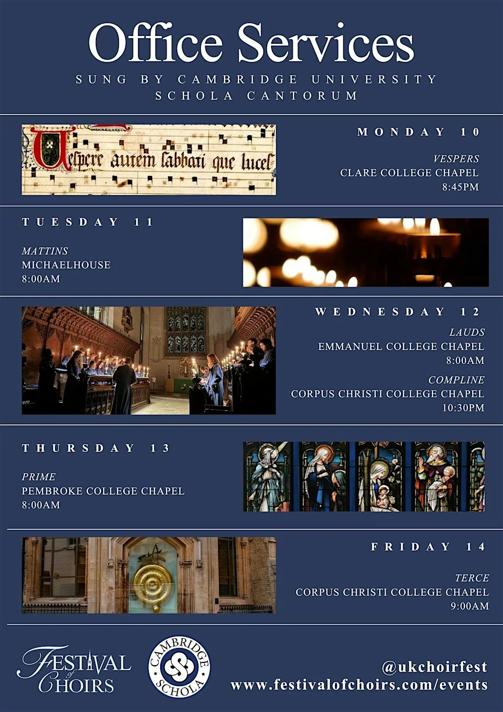 Festival of Choirs: The Monastic Hours: Terce at Corpus Christi College