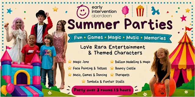 ASN End of Summer Carnival Party (1.5 Hour Session) at Ferryhill Community Centre