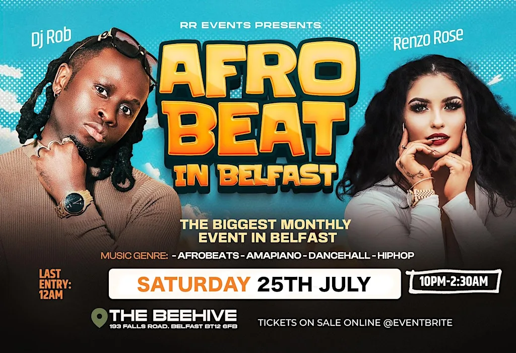 AFROBEATS IN BELFAST at The Beehive Belfast