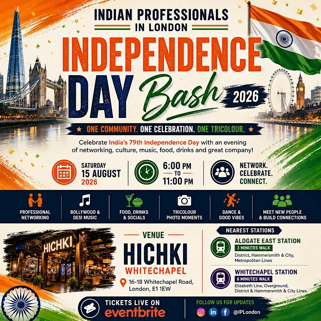Indian Professionals in London Independence Day Bash