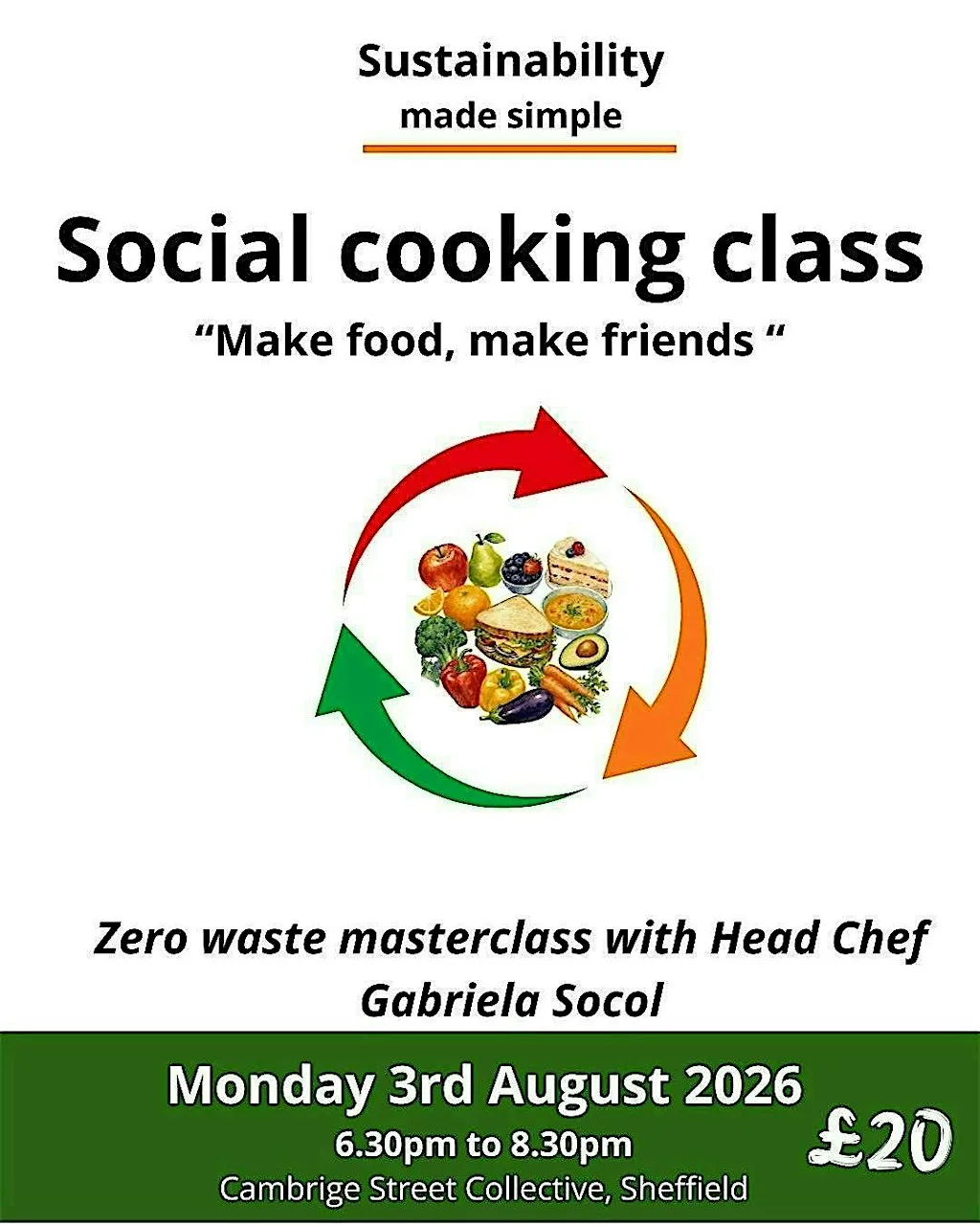 Social cooking class at Cambridge Street Collective