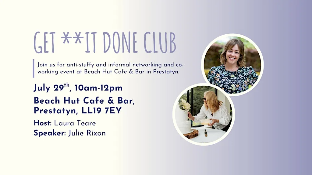 GET **IT DONE CLUB Prestatyn July at Beach Hut Cafe & Bar